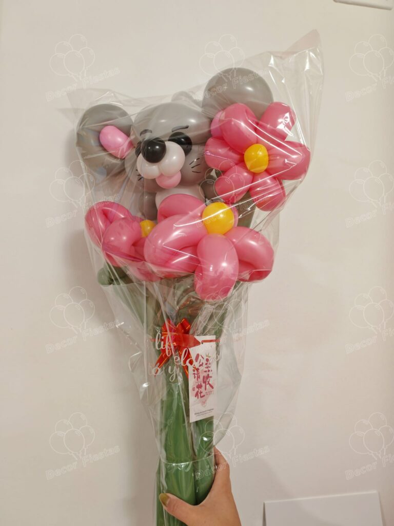 巴塞罗那生日气球生肖花束