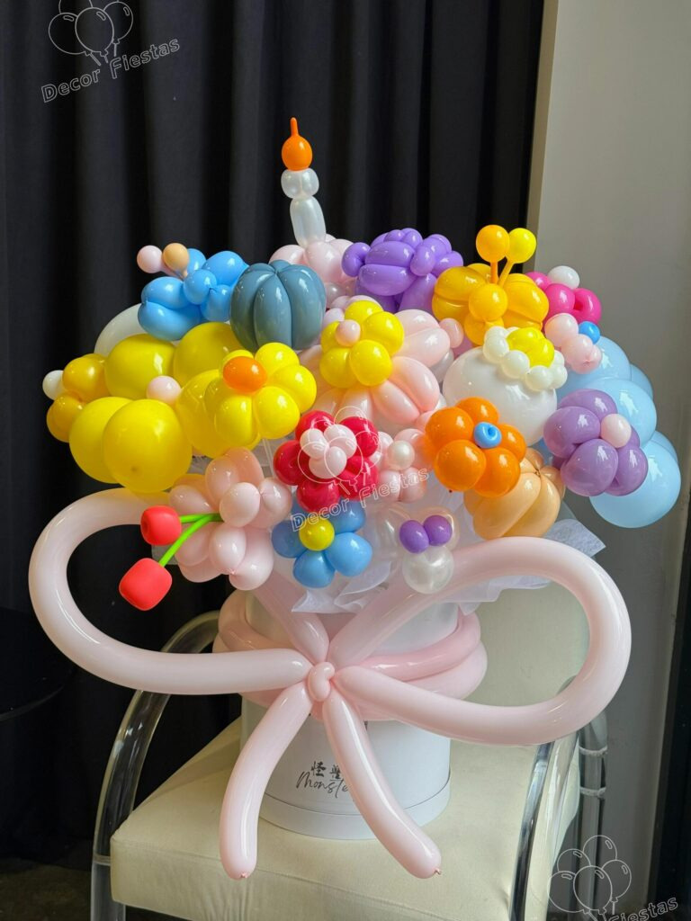 flores en globos