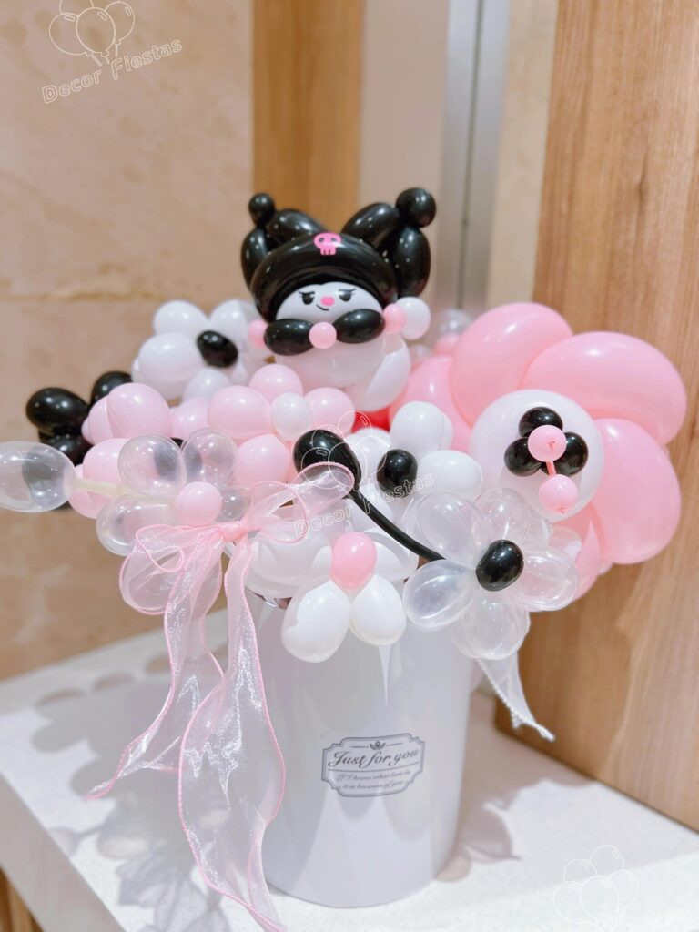 flores en globos