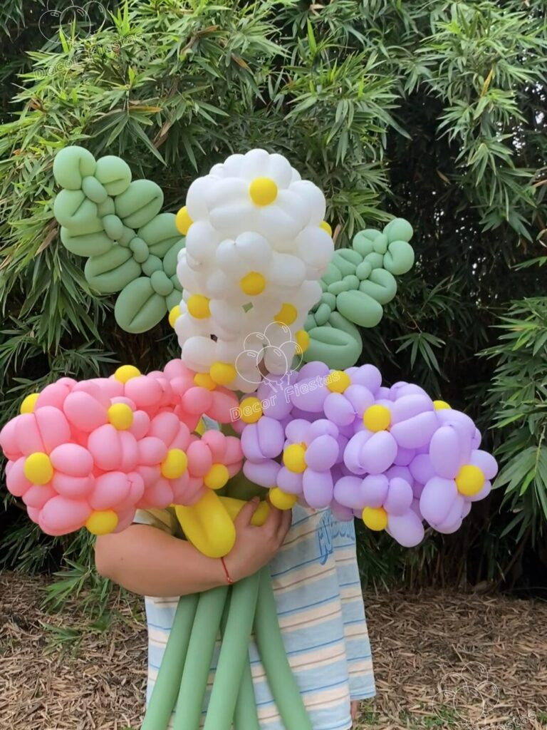 flores en globos
