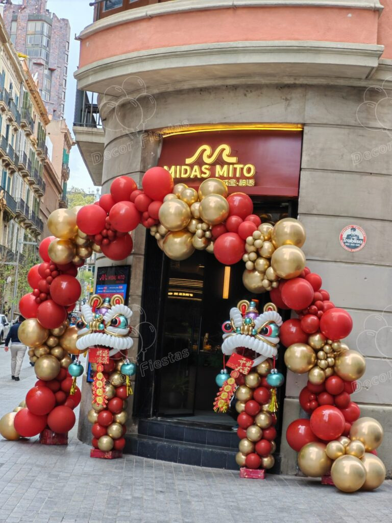 Arcos de globos para inauguración